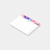 Waterverf Spletters kleurrijke Abstracte moderne Post-it® Notes (Schuin)