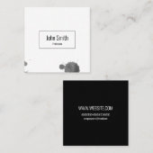 WATERVERF SPLOTCHES VISITEKAARTJE IN GRAY (Voorkant / Achterkant)