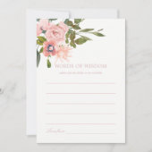 Waterverf spoeling Blush Roze Vrijgezellenfeest Ad Kaart (Voorkant)