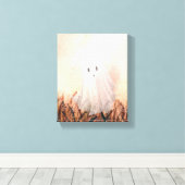 Waterverf spook op de weide canvas afdruk (Insitu (Houten vloer))