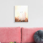 Waterverf spook op de weide canvas afdruk (Insitu (Woonkamer))