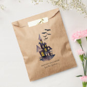 Waterverf Spooky House Bedankzakje (Gezegeld)