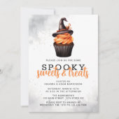 Waterverf Spooky Sweets & Treats Halloween Party Kaart (Voorkant)