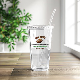 Waterverf Sport Football Baby shower Acryl Drinkbeker