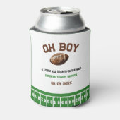 Waterverf Sport Football Baby shower Blikjeskoeler (Blikje Achterkant)