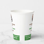 Waterverf Sport Football Baby shower Papieren Bekers (Rechts)