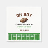 Waterverf Sport Football Baby shower Servet (Voorkant)