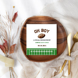 Waterverf Sport Football Baby shower Servet