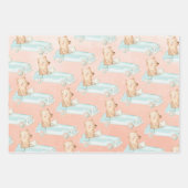 Waterverf sportauto's met piglet en Beer Inpakpapier Vel (Voorkant)