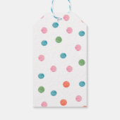 Waterverf spreekt haar dank uit voor haar komst cadeaulabel (Achterkant)