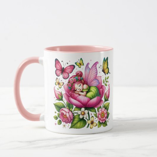 Waterverf Spring Baby Fairy Mok (Links)