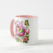 Waterverf Spring Baby Fairy Mok (Voorkant links)