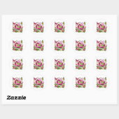 Waterverf Spring Baby Fairy Ronde Sticker (Vel)
