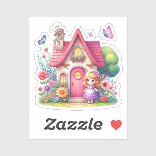 Waterverf Spring Baby Fairy Sticker (Vel)