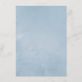 Waterverf Spring Birch Tree Wedding Menu (Achterkant)