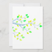 Waterverf Spring Birch Tree Wedding-uitnodiging Kaart (Achterkant)