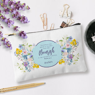 Waterverf Spring Bloemen Bijbelvers Gepersonalisee Etui