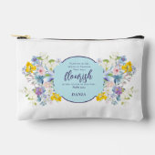 Waterverf Spring Bloemen Bijbelvers Gepersonalisee Etui (Voorkant)