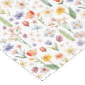 Waterverf Spring Bloemen Tafelkleed | tuinfeest (Gekanteld)