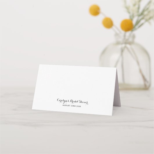 Waterverf Spring Blooms Custom Florence Place Card Plaatskaartje (Achterkant)