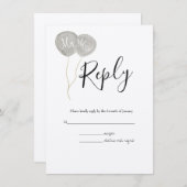 Waterverf Spring Botanische RSVP bruiloft Informatiekaartje (Voorkant / Achterkant)