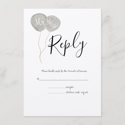 Waterverf Spring Botanische RSVP bruiloft Informatiekaartje (Voorkant)