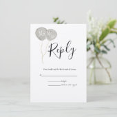 Waterverf Spring Botanische RSVP bruiloft Informatiekaartje (Staand voorkant)