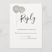 Waterverf Spring Botanische RSVP bruiloft