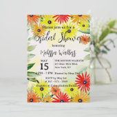 Waterverf Spring Daisy Flowers Vrijgezellenfeest Kaart (Staand voorkant)