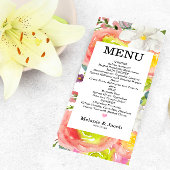 Waterverf Spring flatMenu Kaart