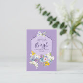 Waterverf Spring Floral Bladwijzer Bijbel Advieskaart (Staand voorkant)