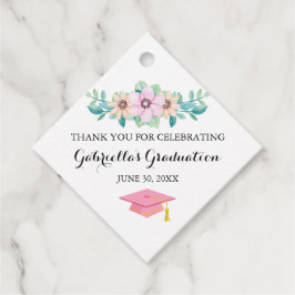 Waterverf Spring Floral Burst Afstuderen Bedankjes Labels