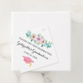 Waterverf Spring Floral Burst Afstuderen Bedankjes Labels (In situ)