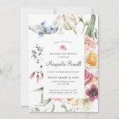 Waterverf Spring Floral Moederdag Brunch Kaart (Voorkant)