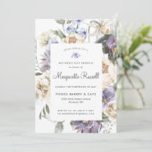 Waterverf Spring Floral Moederdag Brunch Kaart (Staand voorkant)