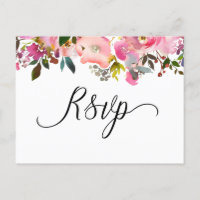 Waterverf Spring Floral RSVP