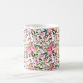 Waterverf Spring Floral Wreator Monogram koffie M Koffiemok (Center)