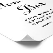 Waterverf Spring FLowers Baby shower mam-osa Bar Poster (Hoek)