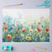 Waterverf Spring Flowers Decoupage Tissuepapier (Craft)