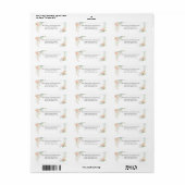 Waterverf Spring Flowers en Blossom Etiket (Full Sheet)