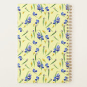 Waterverf Spring Flowers - Geel, gepersonaliseerd Planner (Achterkant)