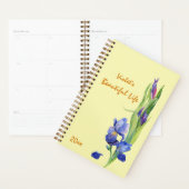 Waterverf Spring Flowers - Geel, gepersonaliseerd Planner (Display)