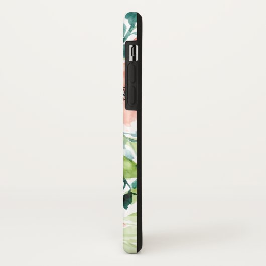 Waterverf Spring Flowers. Naam toevoegen. Case-Mate iPhone Case (Achterkant/links)
