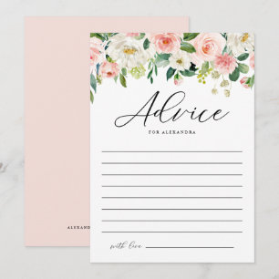  Waterverf Spring Flowers Vrijgezellenfeest Advieskaart