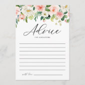  Waterverf Spring Flowers Vrijgezellenfeest Advieskaart (Voorkant)