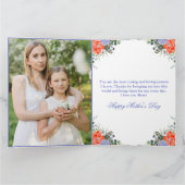 Waterverf Spring Flowers Wreator Moederdag Kaart (Binnen)