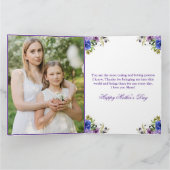 Waterverf Spring Flowers Wreator Moederdag Kaart (Binnen)