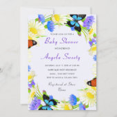 Waterverf Spring Framed Baby shower Invitation (Voorkant)