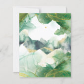 Waterverf Spring Green Menu (Achterkant)