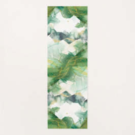 Waterverf Spring Green Yoga Mat